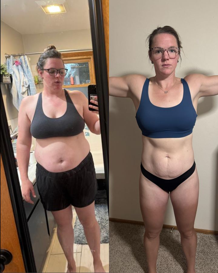 Client before and after